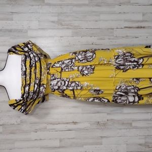 Jaase off the shoulder Golden Lillie's Maxi Dress